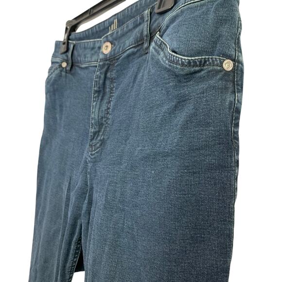 J Jill Womens Stretch Straight Leg Slim Ankle Dark Wash Jeans sz 10 x 27 Ankle - Picture 8 of 16